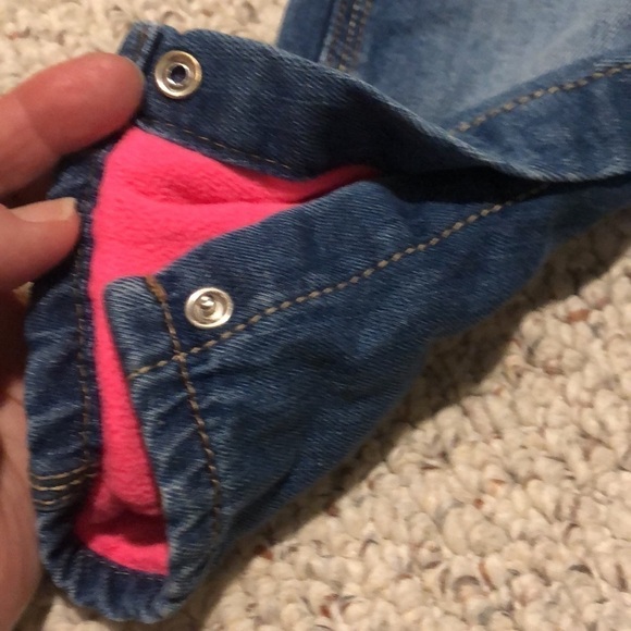 OshKosh Fleece Lined Denim Overalls - Picture 5 of 8